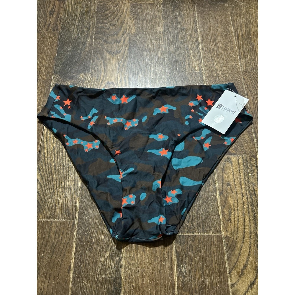 NWT Fused Hawaii XL Haleakala High Rise Bottoms Camo Orange Star